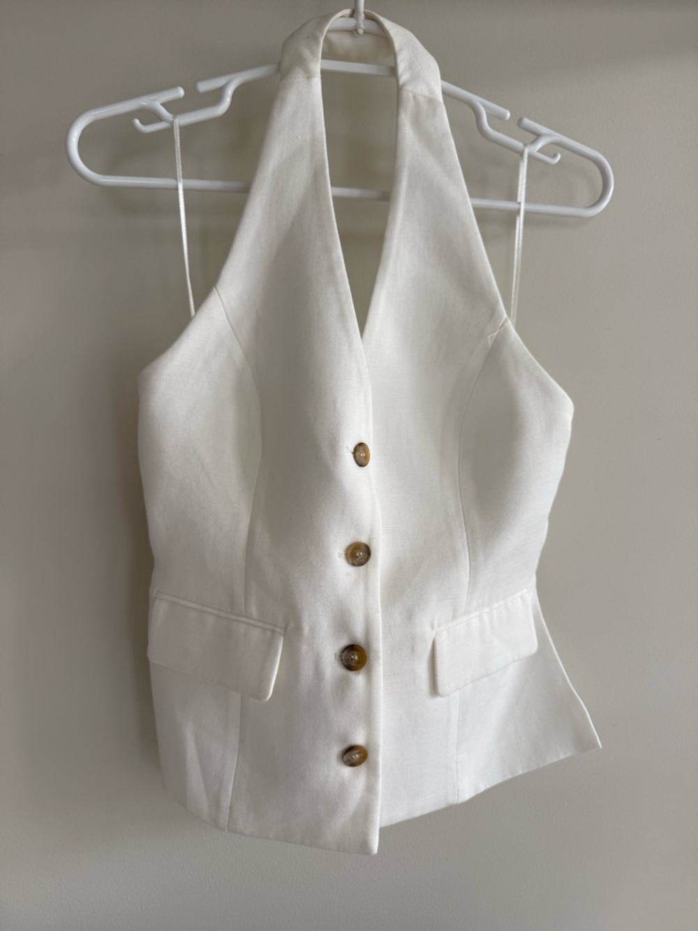 Zara Open Back Halter Vest- NWOT